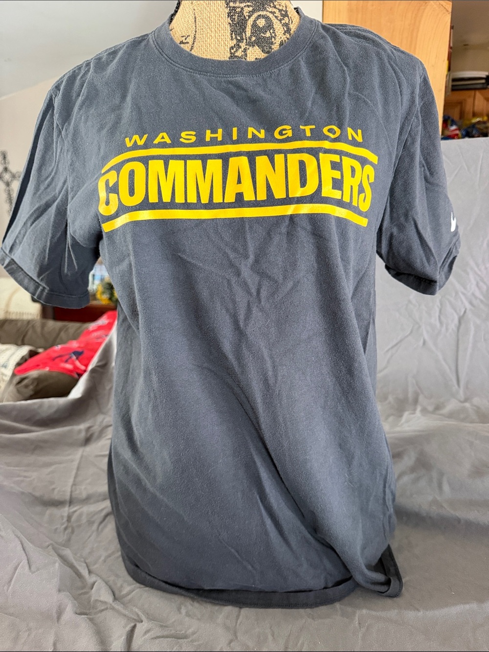 Nike Navy Washington Commanders Short-Sleeve Tee with Yellow Logo